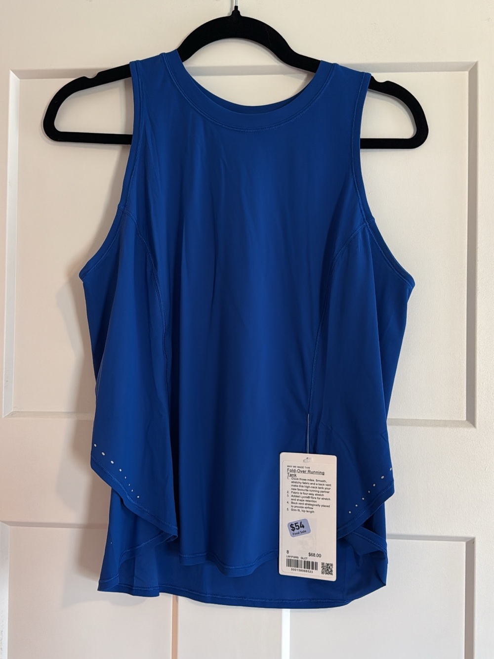 Lululemon Size 8 Fold-Over Running Tank